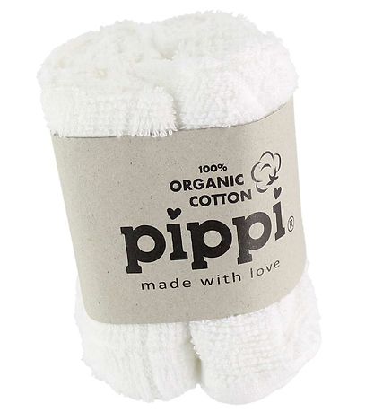 Pippi Baby Washcloths - 4-Pack - White