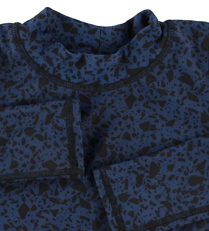 Soft Gallery Swim Top L/S - UV50+ - Astin - Navy w. Dots