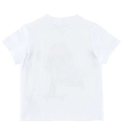 Stella McCartney Kids Stuttermabolur - Hvítur M. Íspinni