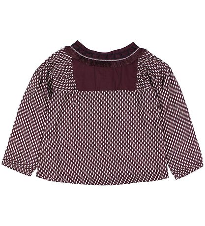 Noa Noa miniature Bluse - Bordeaux m. Punkte