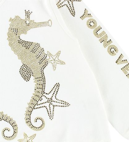 Young Versace Sweatshirt - White w. Seahorses