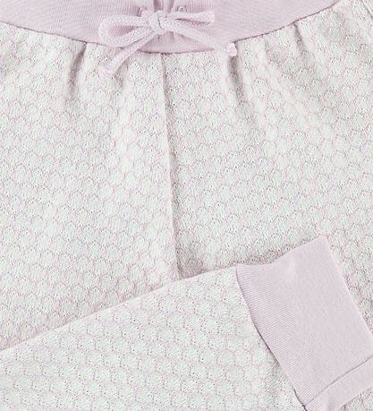 Joha Trousers - Knitted - Rose/Ivory Pattern