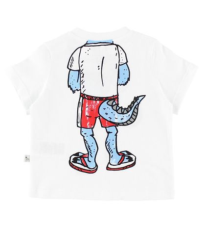 Stella McCartney Kids T-Shirt - Weiß m. Monsterkörper