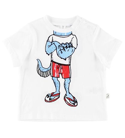 Stella McCartney Kids T-Shirt - Weiß m. Monsterkörper