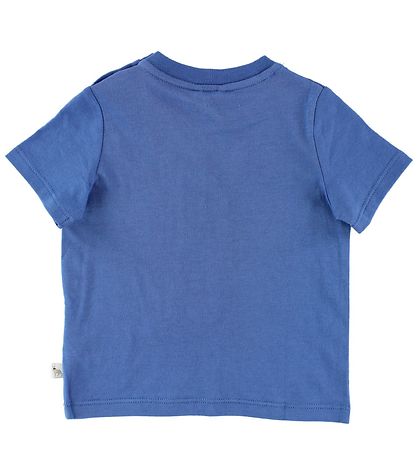 Stella McCartney Kids Stuttermabolur - Blár M. Hauskúpa