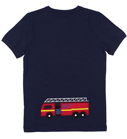 Freds World T-shirt - Navy w. Fireman