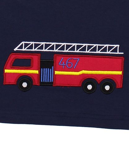 Freds World T-shirt - Navy w. Fireman