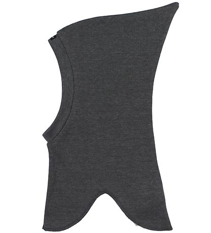 Racing Kids Balaclava - Charcoal Melange w. Bats