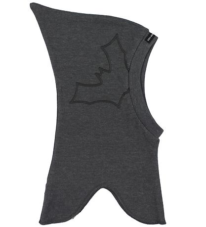 Racing Kids Balaclava - Charcoal Melange w. Bats