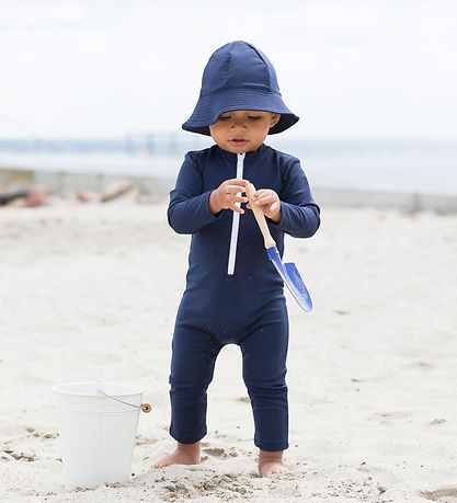Petit Crabe Coverall Swimsuit - Lou - UV50+ - Navy