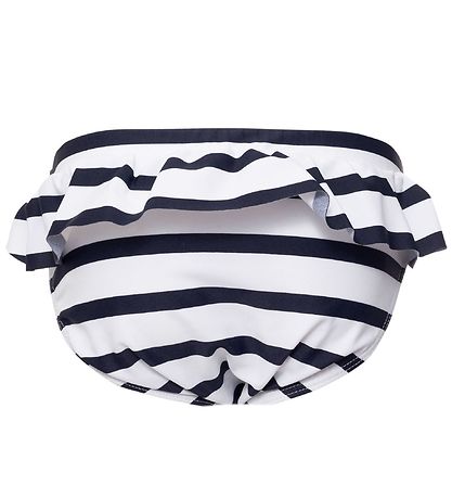 Petit Crabe Bikini Bottom - Zoe - UV50+ - White/Navy Striped
