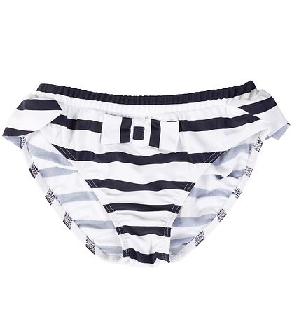 Petit Crabe Bikini Bottom - Zoe - UV50+ - White/Navy Striped