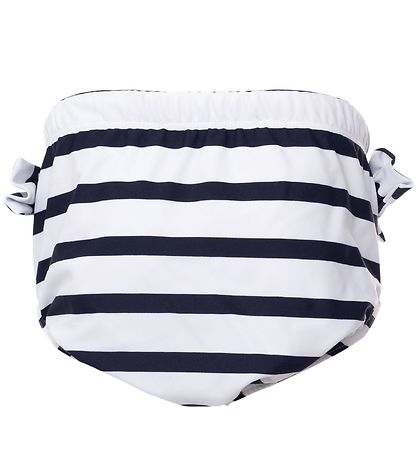 Petit Crabe Swim Diaper - Lea - UV50+ - White/Navy Striped