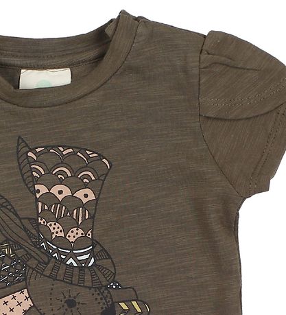 En Fant T-Shirt - Gate - Dunkelgrau m. Print