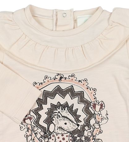 En Fant Pullover - Gate - Rosameliert m. Print