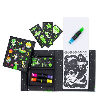 Tiger Tribe Colouring Set - Neon - Outer Space