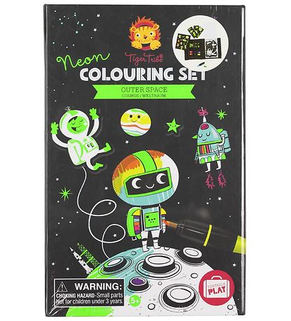 Tiger Tribe Colouring Set - Neon - Outer Space