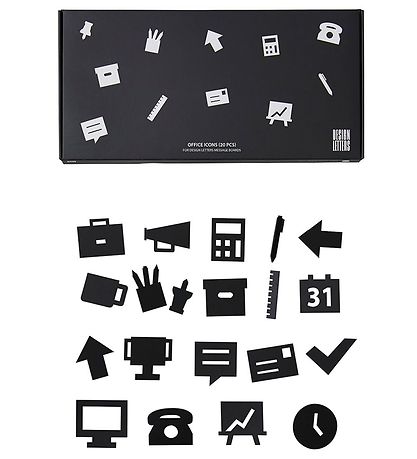 Design Letters Tákn - Skrifstofa - Svart