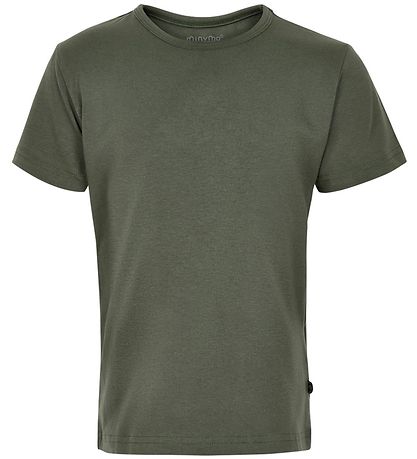 Minymo T-Shirt - 2-pack - Antraciet Grijs/Army