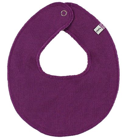 Pippi Baby Teething Bib - Round - Plum