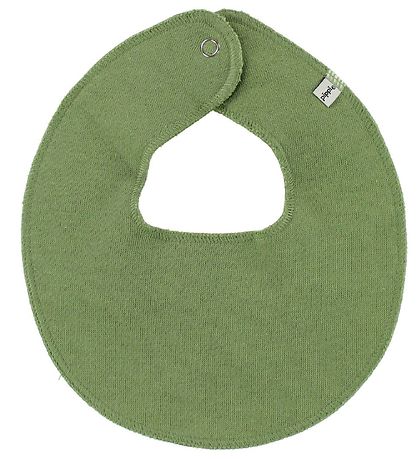 Pippi Baby Teething Bib - Round - Dusty Green