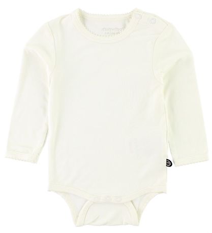 Minymo Bodysuit L/S - Bamboo - White