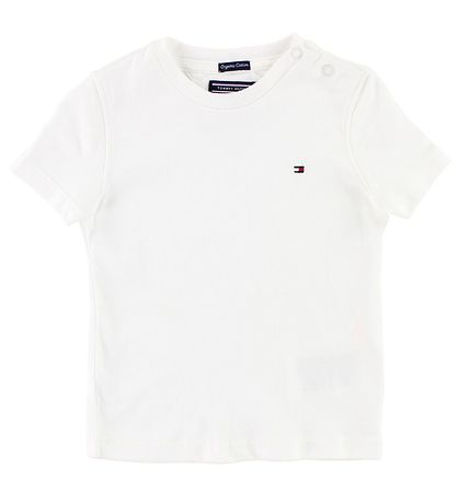 Tommy Hilfiger Stuttermabolur - Hvítt