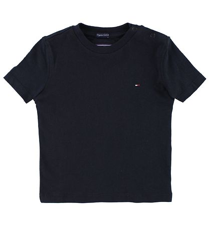 Tommy Hilfiger Stuttermabolur - Dökkblátt