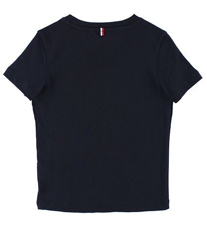 Tommy Hilfiger Stuttermabolur - Dökkblátt