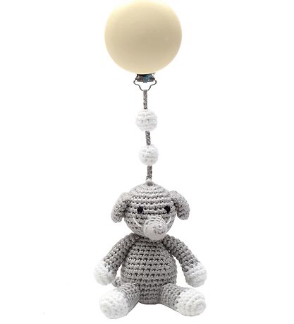 NatureZoo Pram Clip Toy - Elephant - Gray
