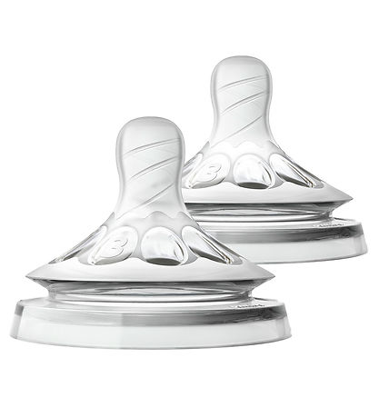 Philips Avent Baby Bottle Nipples - 2-Pack - Natural - Medium Fl