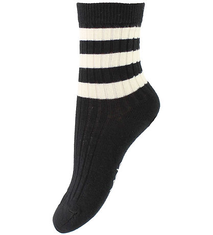 Molo Socken - 2er-Pack - Nomi - Gelber Glitzer/Schwarz