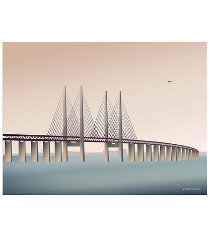 Poster Vissevasse - 30x40 - Øresundsbroen