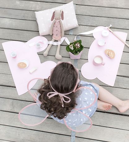 We Might Be Tiny Placemat - Rabbit - Silicone - Pink