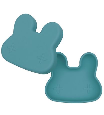 We Might Be Tiny Snackbox - Rabbit - Silicone - Petrol