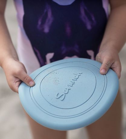 Scrunch Frisbee - Silicone - 18 cm - Lichtblauw