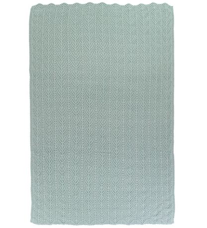 Nørgaard Madsens Teppi - Prjónað - 75x100 cm - Rykugt Blár