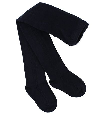 Condor Tights w. Pointelle - Navy