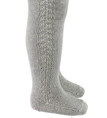 Condor Panty's m. Pointelle - Grijs Gevlekt
