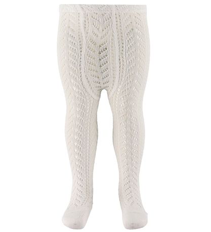 Condor Tights w. Pointelle - White