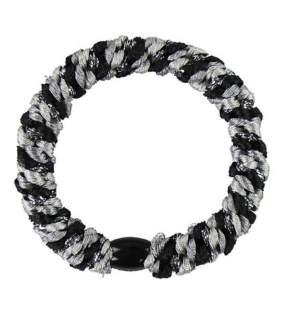 Kknekki Hair Tie - Black/Grey Glitter