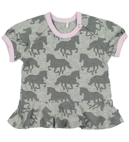 Freds World T-Shirt - Graumeliert m. Pferde
