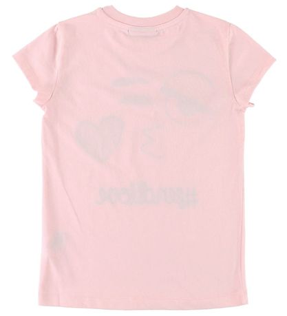 Fendi Kids Stuttermabolur - Bleikt M. Andlit