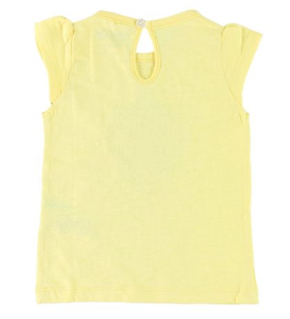 Mini A Ture Top - Annaline - Gul m. Jordgubbar