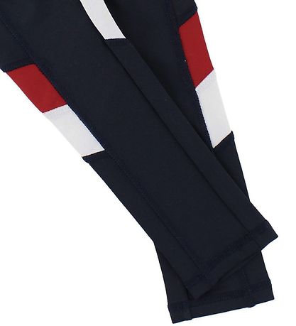Tommy Hilfiger Leggings - Navy m. Rot/Weiß