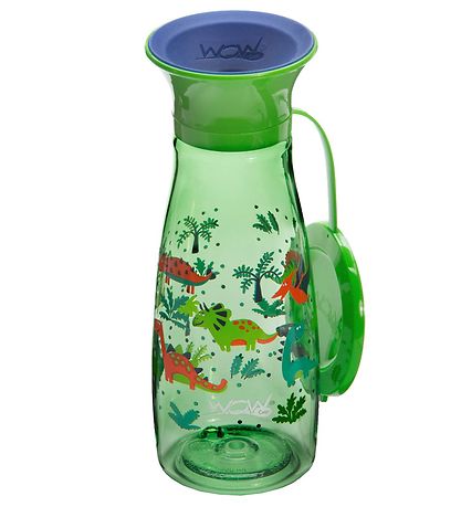 Wow Cup Gourde - Mini - 350 ml - Vert av. Dinosaur