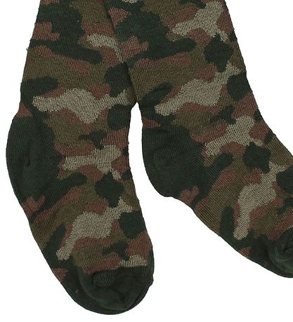 Melton Tights - Green Camouflage
