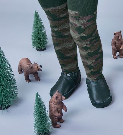 Melton Tights - Green Camouflage