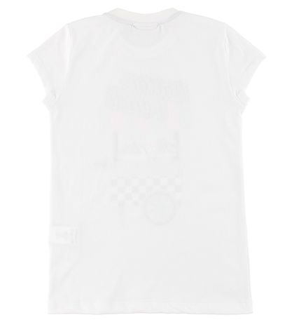 Fendi Kids T-shirt - White w. Glitter Print
