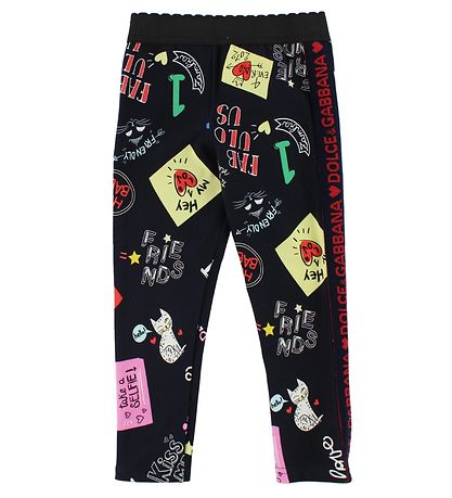 Dolce & Gabbana Leggings - Navy w. Print